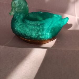 Canard vide poche - Fabrication artisanale unique en résine