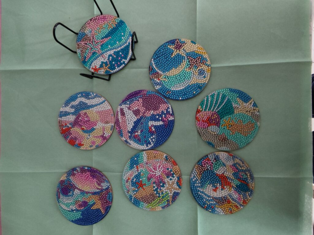 Sous-verres sur le thème de la mer diamant painting