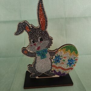Lapin de Pâques avec son oeuf diamant painting