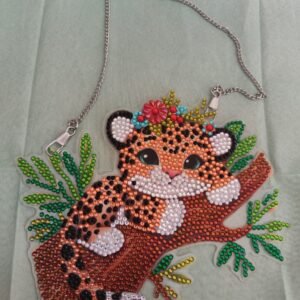 Guépard sur sa branche à suspendre diamant painting