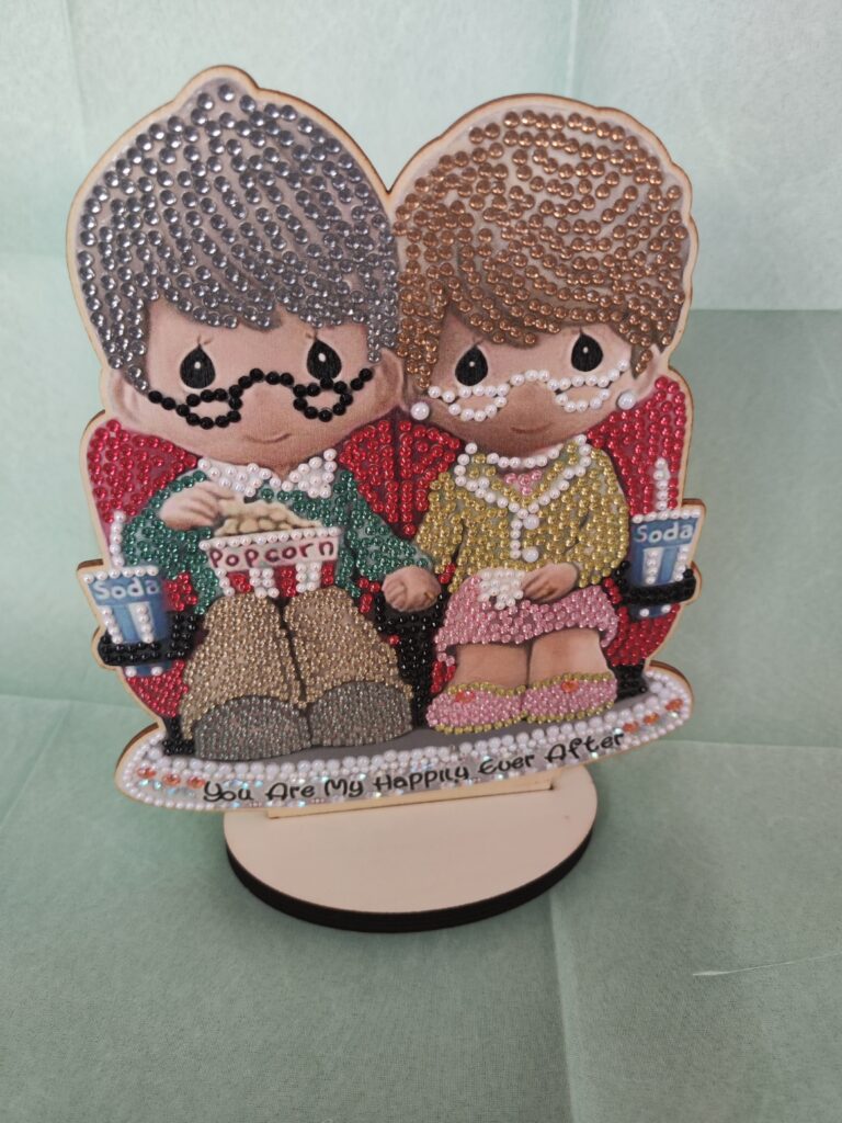 Couple de retraités à poser diamant painting