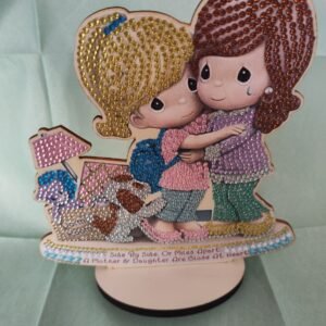 Mère et fille à poser diamant painting