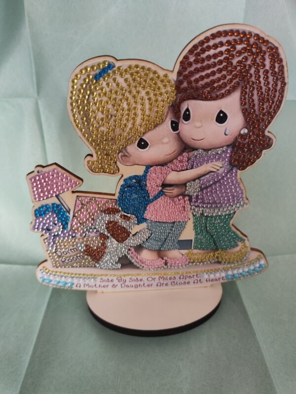 Mère et fille à poser diamant painting