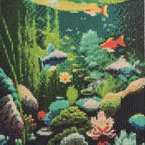 Poissons dans leur milieu naturel - Diamant painting
