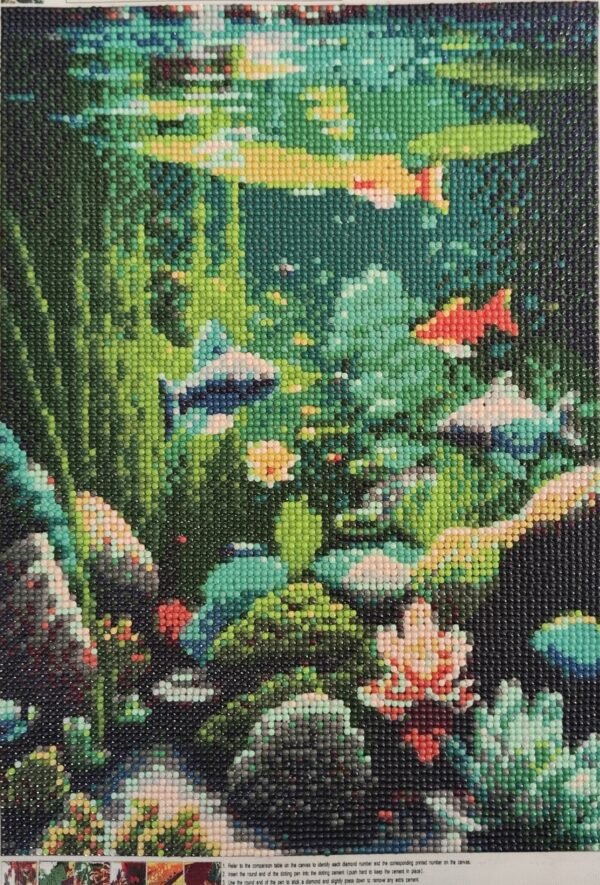 Poissons dans leur milieu naturel - Diamant painting