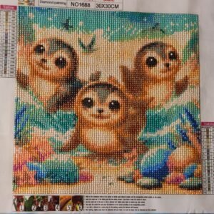 3 Phoques - diamant painting