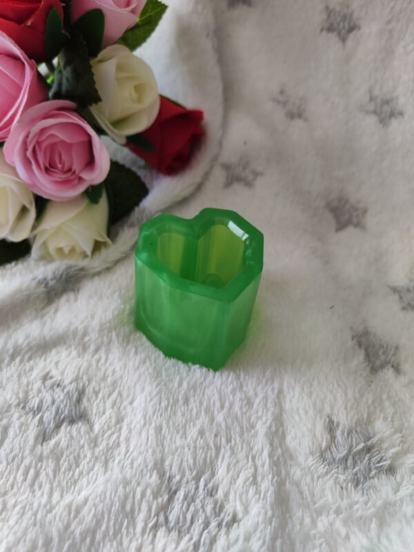 Pot en forme de coeur - Fabrication artisanale unique en résine epoxy
