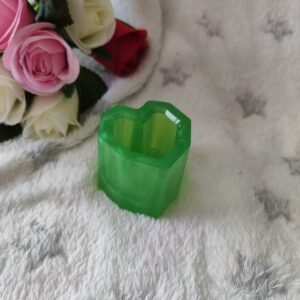 Pot en forme de coeur - Fabrication artisanale unique en résine epoxy