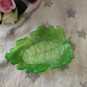 Vide poche en forme de feuille - Fabrication artisanale unique en résine epoxy