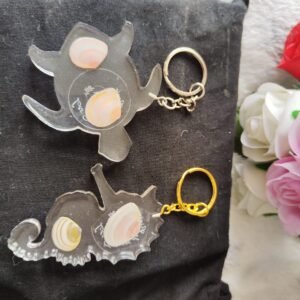 Porte clés animaux de la mer - Fabrication artisanale unique en résine epoxy