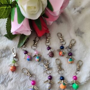 Porte clés ange coloré