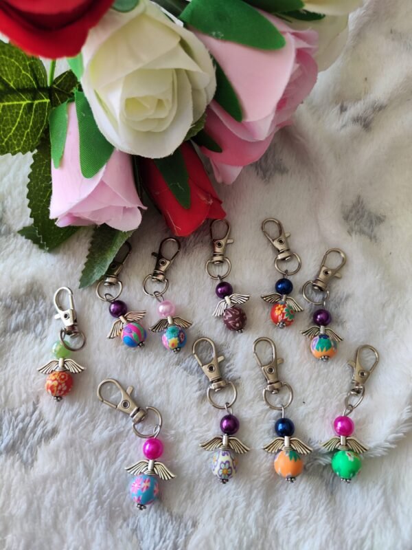 Porte clés ange coloré