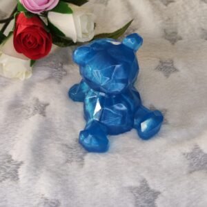 Porte téléphone ours - Fabrication artisanale unique en résine epoxy