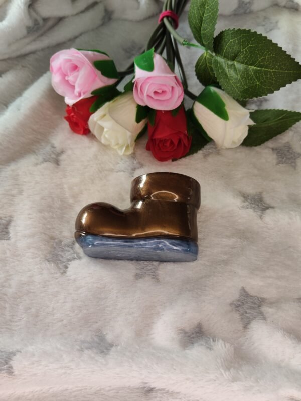 Botte porte bougie led - Fabrication artisanale unique en résine epoxy