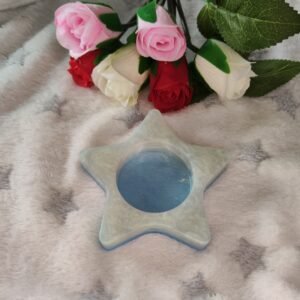 Bougeoir étoile bougie led - Fabrication artisanale unique en résine epoxy