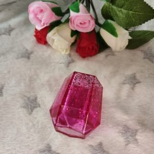 Pot à pinceaux de maquillage - Fabrication artisanale unique en résine epoxy