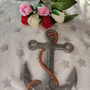 Ancre grise - Fabrication artisanale unique en résine epoxy