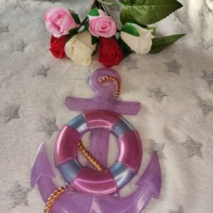 Ancre avec bouée - Fabrication artisanale unique en résine epoxy