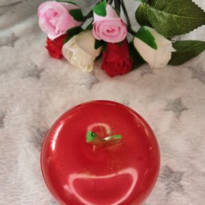 Boite pomme rouge - Fabrication artisanale unique en résine epoxy