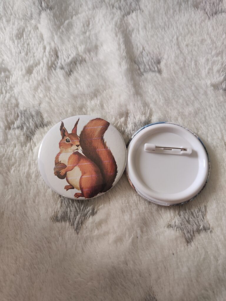 Badge écureuil 58mm