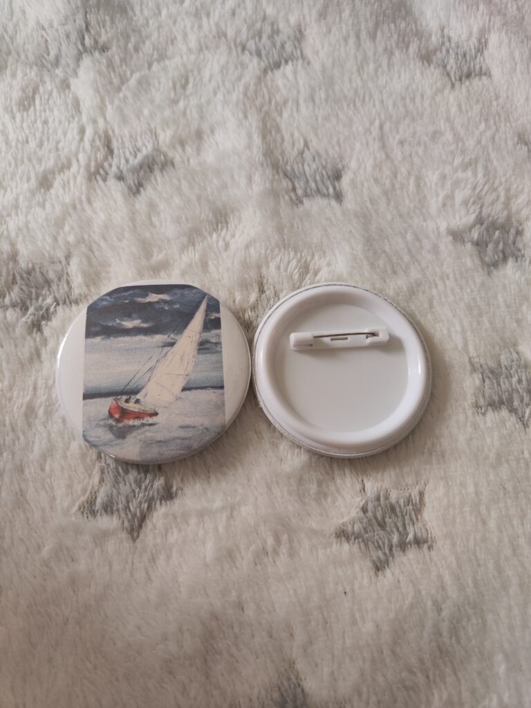 Badge voilier 58mm
