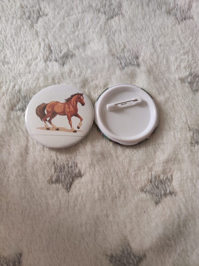 Badge cheval 58mm