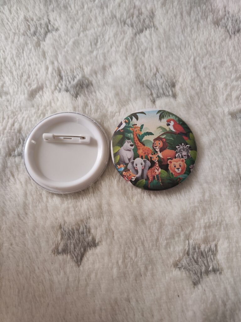 Badge animaux de la jungle 58mm