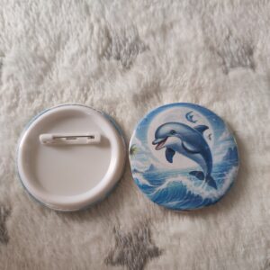 Badge  dauphin 58mm